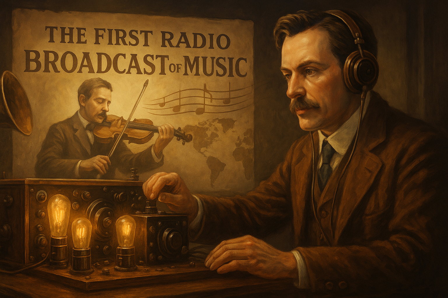 The First Radio Broadcast